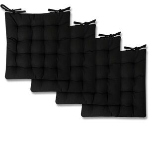 4count Sweet Home Collection Chair Cushion Seat Pads Indoor/Outdoor Printed